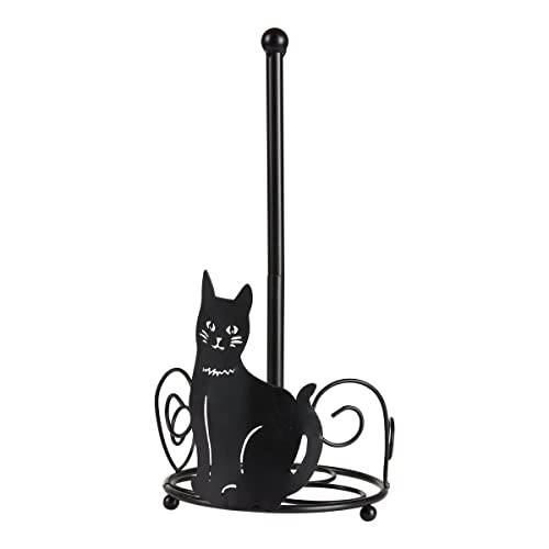 genialo Küchenrollenhalter Kätzchen, Papierrollenhalter Katze, Eisen, schwarz von genialo