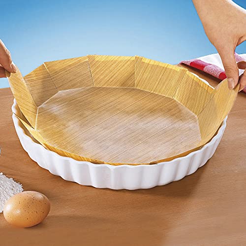 genialo Backfolie, Backpapier, Backunterlage, Backtrennfolie, Dauerbackfolie für Backofen, Backmatte, Küchenhelfer, braun, 30cm von genialo