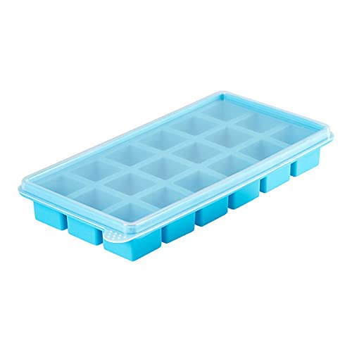 genialo Silikonform Deckel 2er Set, 2 Formen, wiederverwendbare Eiswürfelform, Flaschen-Eisstifte, Gefrierschrank, Cocktails, Saft, Wasser, Ice Tee, Silikon, 21,5 x 10,8 x 3,2 cm von genialo