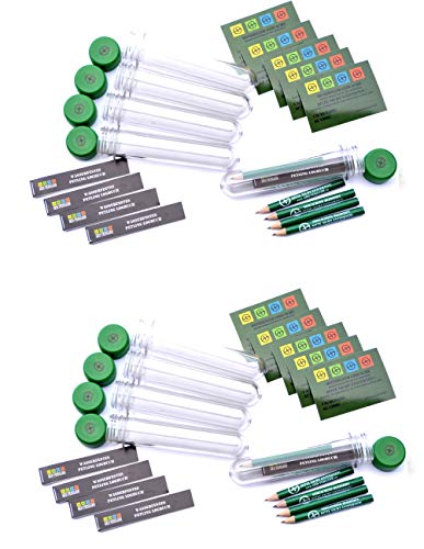 10 x Petling 13 cm - klar - Logbuch - Stift Aufkleber komplett Set Paket Geocaching Cache Versteck klar 13 cm von geo-versand