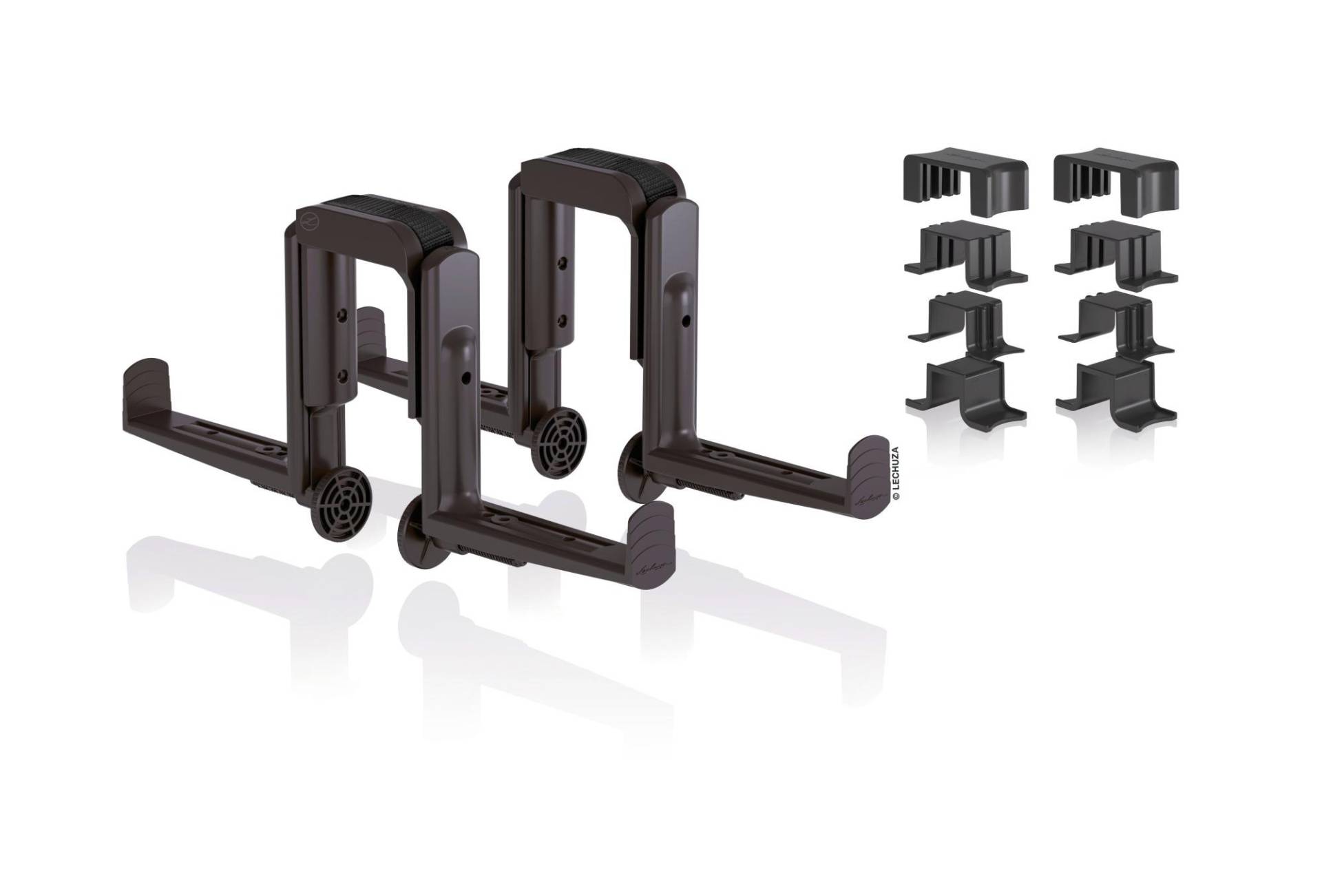 Lechuza Balkonkastenhalter DUO 2er-Set Balconera schwarz Lechuza Balkonkastenhalter DUO 2er-Set Balconera schwarz von geobra Brandstätter Stiftung & Co. KG LECHUZA