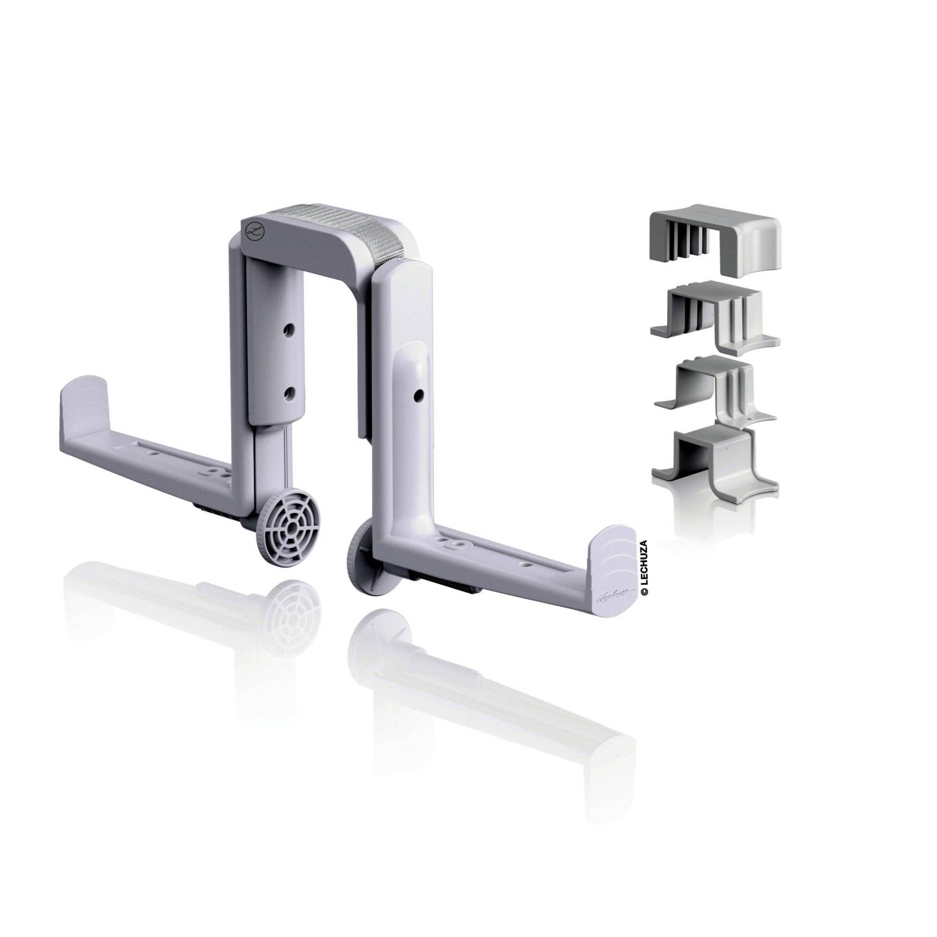 Lechuza Balkonkastenhalter DUO 2er-Set Balconera weiß von geobra Brandstätter Stiftung & Co. KG LECHUZA