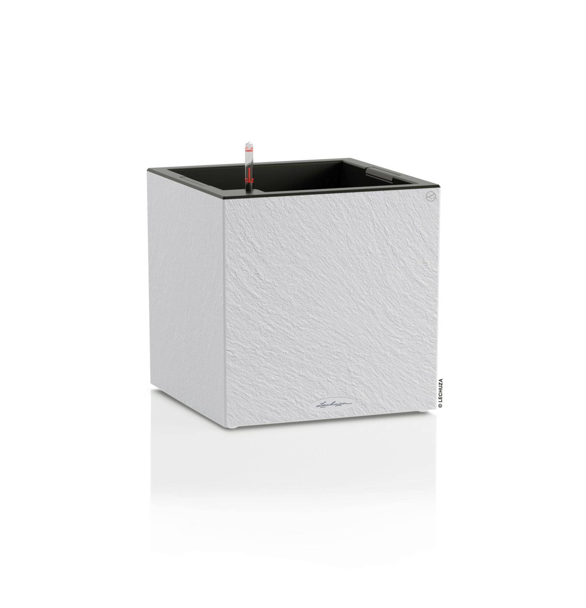Lechuza Pflanzkübel eckig Canto Slatestone 40 low light grey von geobra Brandstätter Stiftung & Co. KG LECHUZA