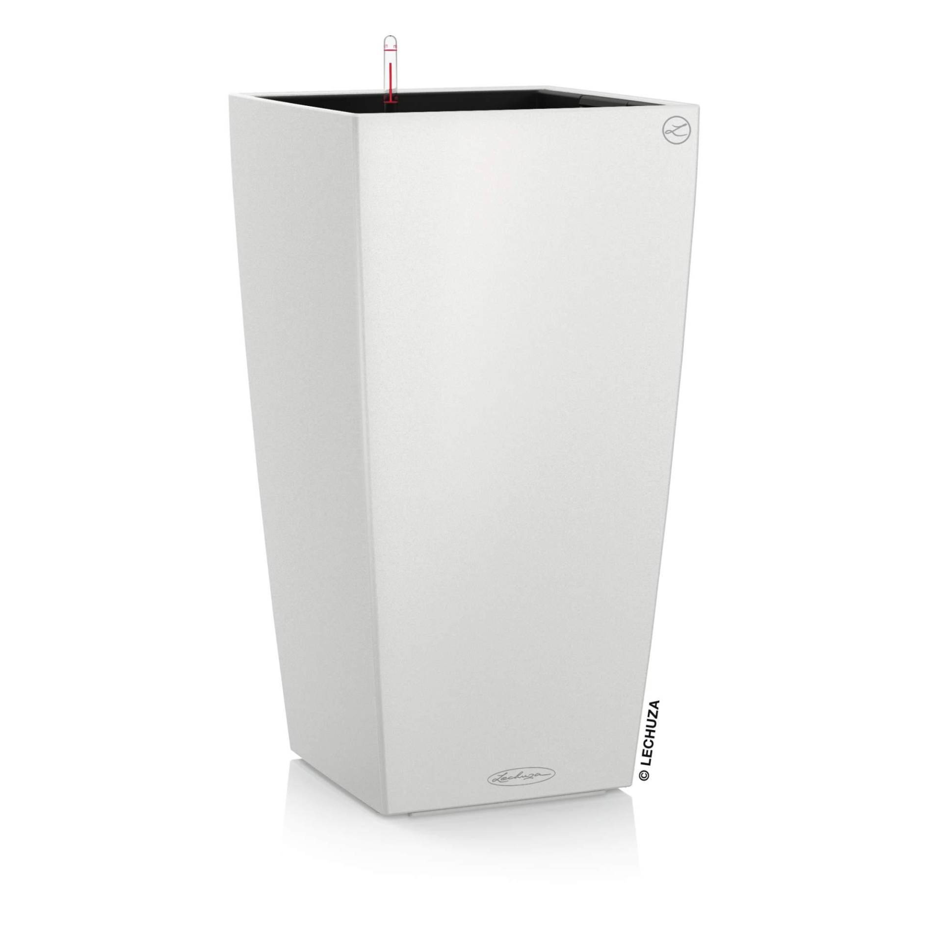 Lechuza Pflanzkübel hoch Cubico Color 40 weiß matt Lechuza Pflanzkübel hoch Cubico Color 40 weiß matt von geobra Brandstätter Stiftung & Co. KG LECHUZA
