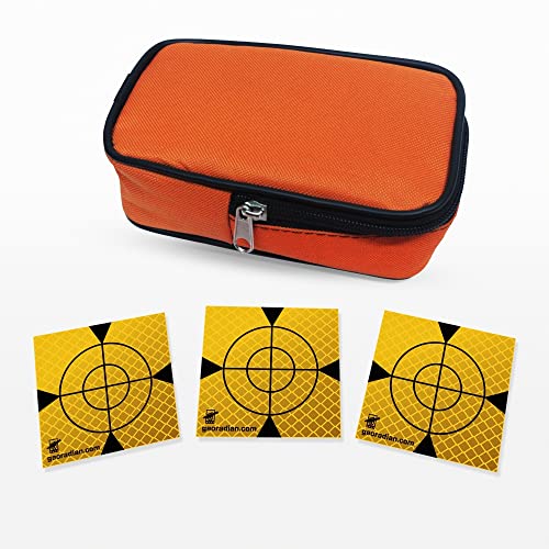 New Selbstklebende Reflexzielmarke 60mm 100 Stück im Set - Reflexfolie, Reflex-Zielplatte Ideal als Gebäudeüberwachung oder Abweichungsprüfung auf der Baustelle für alle glatten Untergründe (Gelb) von georadian.com