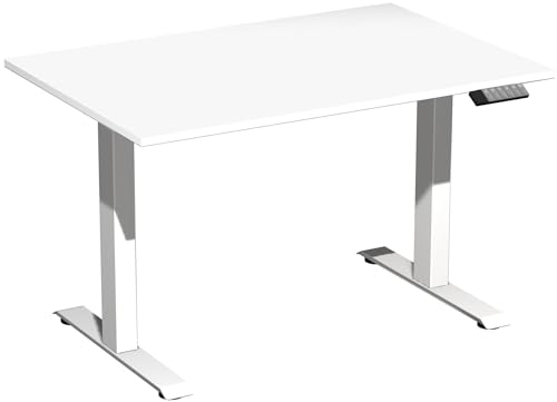 geramöbel Elevate Basic Elektro-Hubtisch höhenverstellbar (Weiß/Weiß) von geramöbel