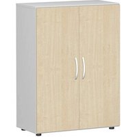 geramöbel Aktenschrank Flex, S-383102-AL lichtgrau, ahorn 2 Fachböden 80,0 x 42,0 x 110,4 cm von geramöbel