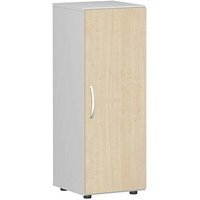 geramöbel Aktenschrank Flex, S-343102-AL lichtgrau, ahorn 2 Fachböden 40,0 x 42,0 x 110,4 cm von geramöbel