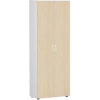 geramöbel Aktenschrank Flex, S-386002-AW weiß, ahorn 5 Fachböden 80,0 x 42,0 x 216,0 cm von geramöbel