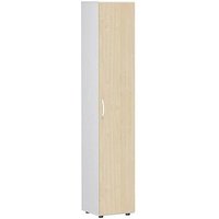 geramöbel Aktenschrank Flex, S-346100-AW weiß, ahorn 5 Fachböden 40,0 x 42,0 x 216,0 cm von geramöbel