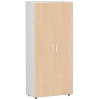 geramöbel Aktenschrank Flex, S-385100-BW weiß, buche 4 Fachböden 80,0 x 42,0 x 180,8 cm von geramöbel