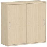 geramöbel Schiebetürenschrank Flex, S-312353-AA ahorn 2 Fachböden 120,0 x 42,5 x 118,2 cm von geramöbel