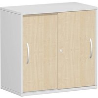 geramöbel Schiebetürenschrank Flex, S-382502-AL lichtgrau, ahorn 1 Fachboden 80,0 x 42,5 x 79,8 cm von geramöbel