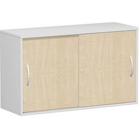 geramöbel Schiebetürenschrank Flex, S-312153-AL lichtgrau, ahorn 1 Fachboden 120,0 x 42,5 x 72,0 cm von geramöbel