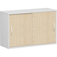 geramöbel Schiebetürenschrank Flex, S-312253-AL lichtgrau, ahorn 1 Fachboden 120,0 x 42,5 x 79,8 cm von geramöbel