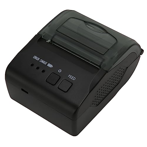 gernie Thermo-Belegdrucker, 58 Mm Bluetooth-Belegdrucker TPH 203 DPI USB-Schnittstelle POS-Belegdrucker Tragbarer Belegdrucker für Büro-Restaurant-Logistik von gernie