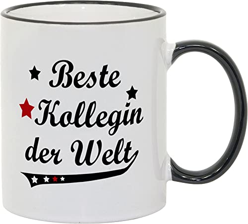 Tasse Beste Kollegin der Welt Vintage Style - Geschenk von geschenke-fabrik.de