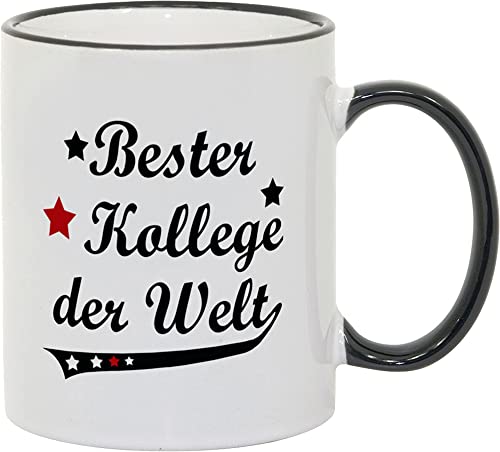 Tasse Bester Kollege der Welt Vintage Style - Geschenk von geschenke-fabrik.de