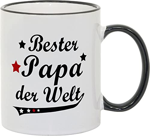 Tasse Bester Papa der Welt Vintage Style - Geschenk - Vater - Vatertag von geschenke-fabrik.de