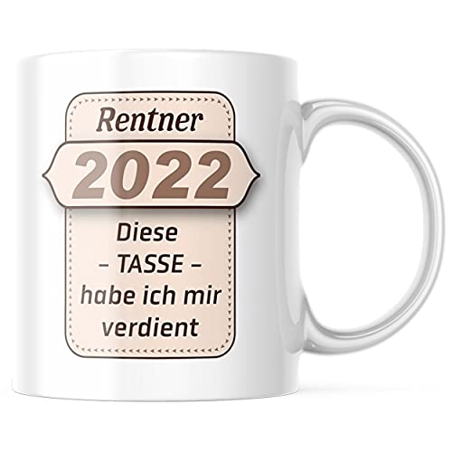 geschenke-fabrik - Renteneintritt Geschenk - Tasse mit Spruch - Geschenke für Männer/Rentner 2022 - zum Abschied - zum Ruhestand - zum Rentenbeginn von geschenke-fabrik.de