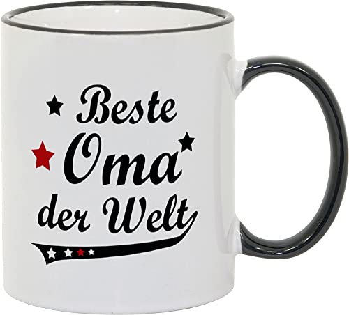 Tasse Beste Oma der Welt Vintage Style - Geschenk von geschenke-fabrik.de