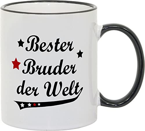 Tasse Bester Bruder der Welt Vintage Style - Geschenk von geschenke-fabrik.de