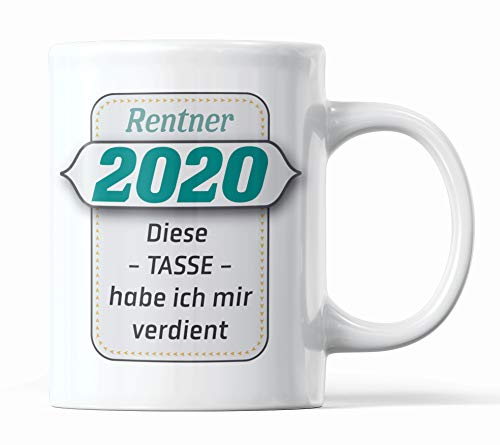 geschenke-fabrik - Renteneintritt Geschenk Tasse mit Spruch Geschenke für Männer/Rentner 2020 - zum Abschied - zum Ruhestand - zum Rentenbeginn von geschenke-fabrik.de