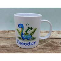 Kindertasse Mit Namen Dino von geschenkelibelle