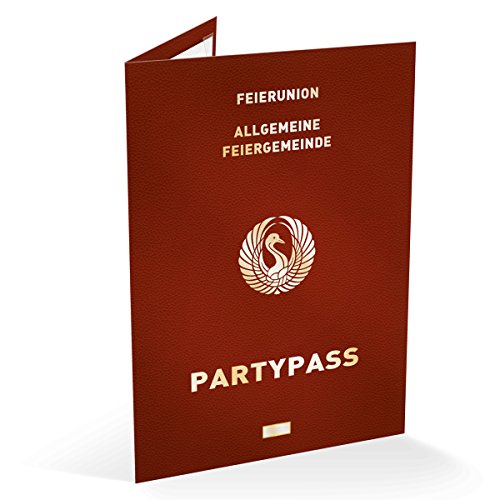 (50 x) Hochzeitseinladungen Reisepass Ausweis Partypass Einladungskarten Hochzeit von gestaltenlassen.com