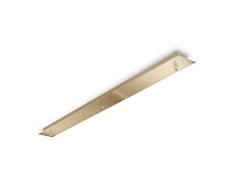 Ideal Lux Lampen-Verteiler Lampen Baldachin länglich 3-fach, 88 x 4,3 x 7 cm, Messing von Ideal Lux
