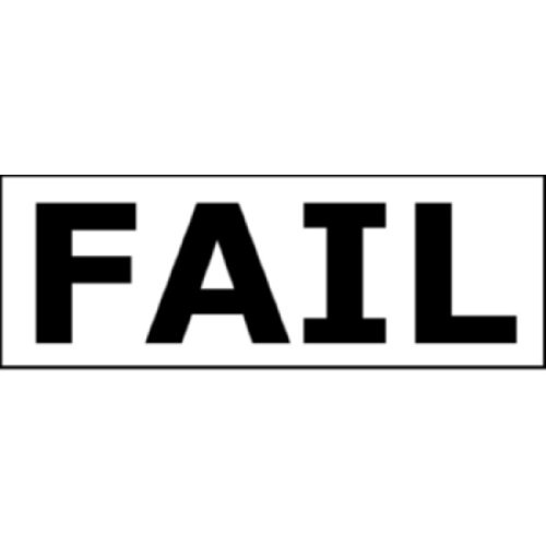 Aufkleber Fail: 10 Stück von getDigital