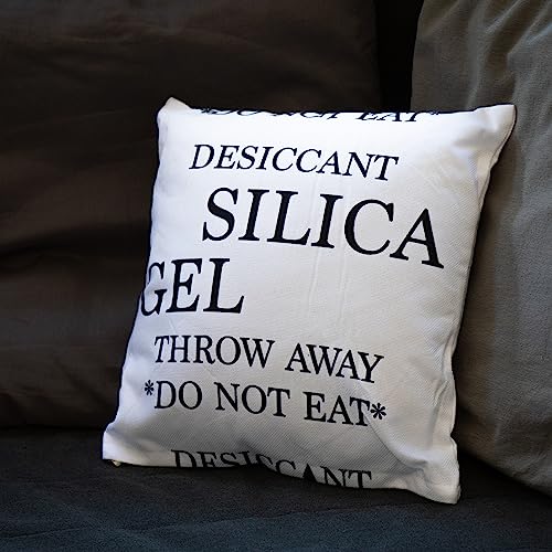 getDigital Silica Gel Dekokissen - 1 Kissen für Wohnzimmer, Schlafzimmer und Büro, Kissenbezug inkl. Füllung für Science Geeks & Nerds - 35 x 35 cm, 100% Polyester, Weiß von getDigital