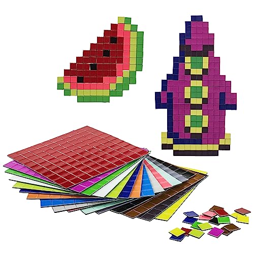 getDigital 11899 Pixel Puzzle Magnete | Set mit 1600 flachen Kühlschrankmagneten | 16 Farben nach C64 Palette | 1 x 1 cm je Pixel von getDigital