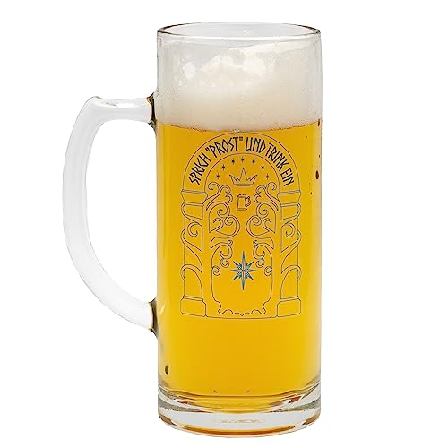 getDigital Bierglas Sprich Prost Und Trink Ein - Bierkrug aus Glas mit Spruch für Geeks Nerds und Fantasy Fans - 500 ml von getDigital
