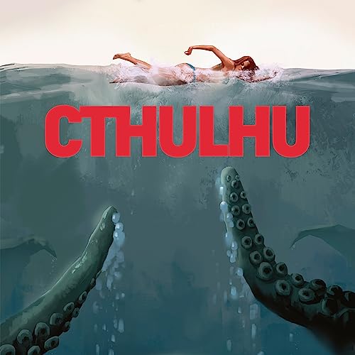 getDigital Cthulhu aus der Tiefe Poster - Retro Türposter für Fans von Fantasy & Horrorfilmen - 29,7 x 84 cm von getDigital