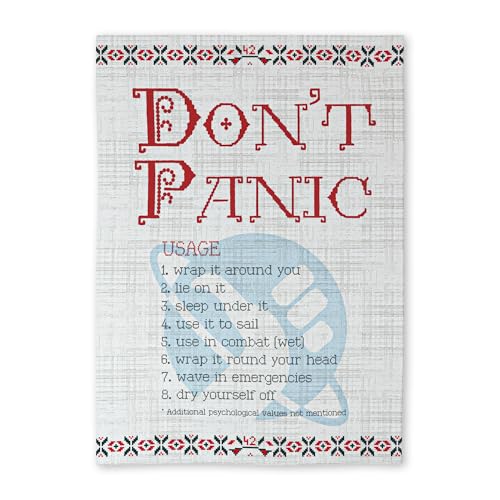 getDigital Geschirrtuch Don´t Panic - Saugstarkes Küchentuch mit Science Fiction Motiv - Geschirrhandtuch aus 100% Baumwolle, 50 x 70 cm getDigital Geschirrtuch Don´t Panic - Saugstarkes Küchentuch mit Science Fiction Motiv - Geschirrhandtuch aus 100% Baumwolle, 50 x 70 cm von getDigital