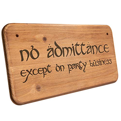 getDigital Holzschild No Admittance except on Party Business - Wand Deko Schild für Geeks, Nerds und Fantasy Fans - 13 x 15 x 1 cm Holz getDigital Holzschild No Admittance except on Party Business - Wand Deko Schild für Geeks, Nerds und Fantasy Fans - 13 x 15 x 1 cm Holz von getDigital