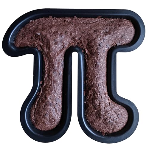 getDigital Pi Kuchenform - Metall-Backform mit Antihaft-Beschichtung für Nerds, Naturwissenschaftler und Mathe Geeks in Form des Symbols der Kreiszahl Pi - Kuchen Backform von getDigital