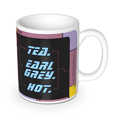 getDigital Tea. Earl Grey. Hot. Becher - Keramik-Tasse für Tee und Kaffee - Zeigt den Replikator aus einer berühmten Science-Fiction Serie - 300 ml von getDigital