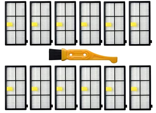 Getalong Roomba Filter Ersatz kompatibel für iRobot 800/900 Serie 800 900 805 850 860 861 866 870 880 890 960 980 Saugroboter (12 Packungen) von getalong