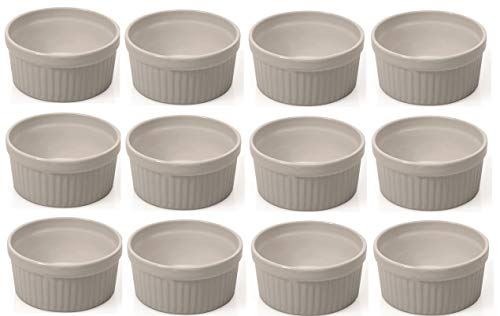 12 Stück Soufflé Souffle Förmchen Pastetenform Näpfchen - 9 cm Ø - Porzellan 12 Stück Soufflé Souffle Förmchen Pastetenform Näpfchen - 9 cm Ø - Porzellan von getgastro