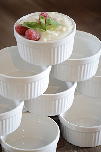 24 Stück Soufflé Förmchen – Ø 9 cm – Pastetenform aus Porzellan – Restbestand Preishit – Robuste Qualität für Desserts & mehr von getgastro