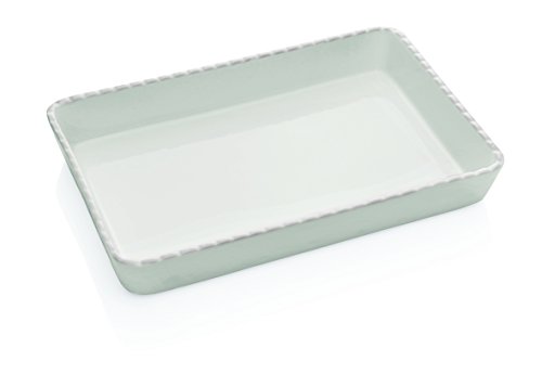 Backform aus Porzellan, rechteckiger Form, in verschiedenen Größen (32 x 22 x 5,5 cm / 36 x 24 x 5,5 cm / 40 x 25 x 5,5 cm) (40 Zentimeter) von getgastro