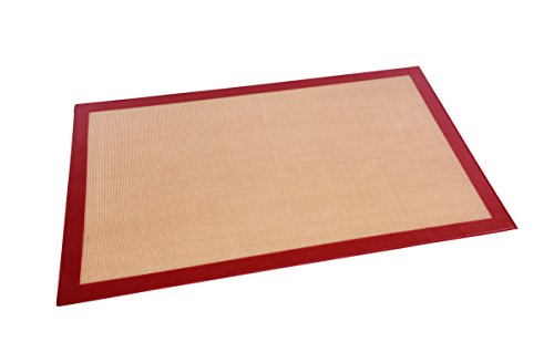 Backmatte aus fiberglasverstärktem Slikikon/für Backbleche GN 1/1 - Abmessung: 52 x 31,5 cm/für Backbleche 60 x 40 cm - Abmessung: 59 x 39 cm (Für Backbleche GN 1/1) von getgastro