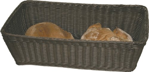 Brotkorb GN 1/1 Dunkelbraun – Poly Rattan, 53 x 32,5 x 9 cm, spülmaschinenfest von getgastro