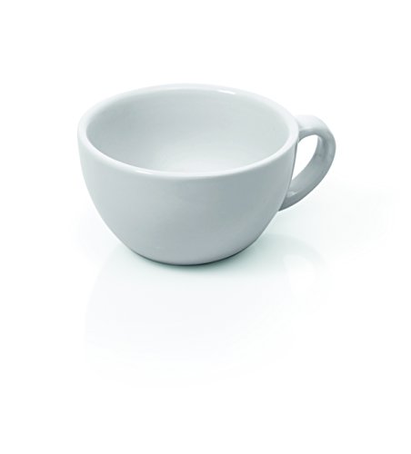 Cappuccinotasse, SERIE ITALIA, aus Porzellan in weiß, für Kaffeespezialitäten in klassischem und zeitlosem Design genießen, Premium-Qualität, mit optionaler Untertasse (Untertasse für Cappuccino 2) von getgastro