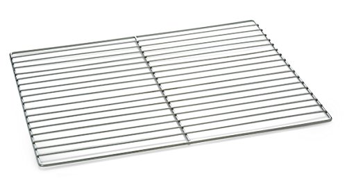 GN Rost, verchromt oder aus Chromnickelstahl/erhältlich in GN 2/1 (Abmessung: 53 x 65 cm) oder in GN 1/1 (Abmessung: 53 x 32,5 cm) (GN 1/1 - Chromnickelstahl) von getgastro