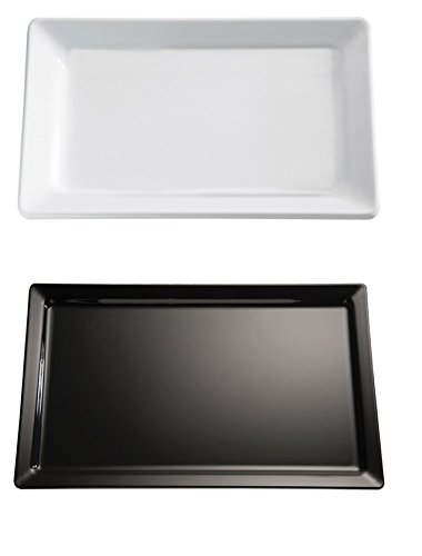 GN Tablett, SERIE "PURE", aus Melamin, stapelbar und spülmaschinenfest, in weiß oder schwarz/erhältlich in GN 1/1, 1/2, 1/3, 2/3, 1/4 oder 2/4 | SUN (A1 - GN 1/1, weiß) von getgastro