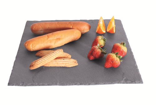 Naturschieferplatte Schieferplatte Schieferplatten quadratisch 30 x 30 cm von getgastro