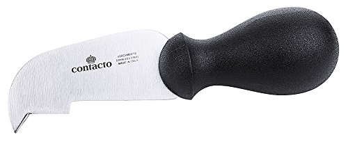 Parmesanmesser/Käsemesser mit Sichelform zum Einkerben und Ausschaben des Käselaibs, seidenmatt poliert, extra schwere Qualität/Länge: 16 cm | ERK von getgastro